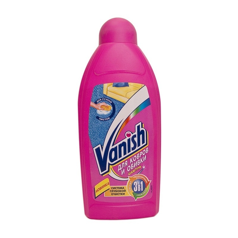 Пятновыводитель Vanish для чистки ковров 3 в 1 (0,45 л)
