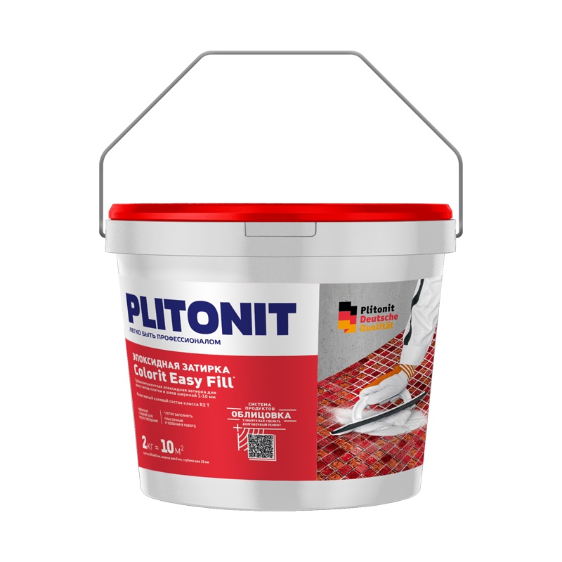 Затирка эпоксидная Plitonit Colorit Easy Fill титановый, 2 кг